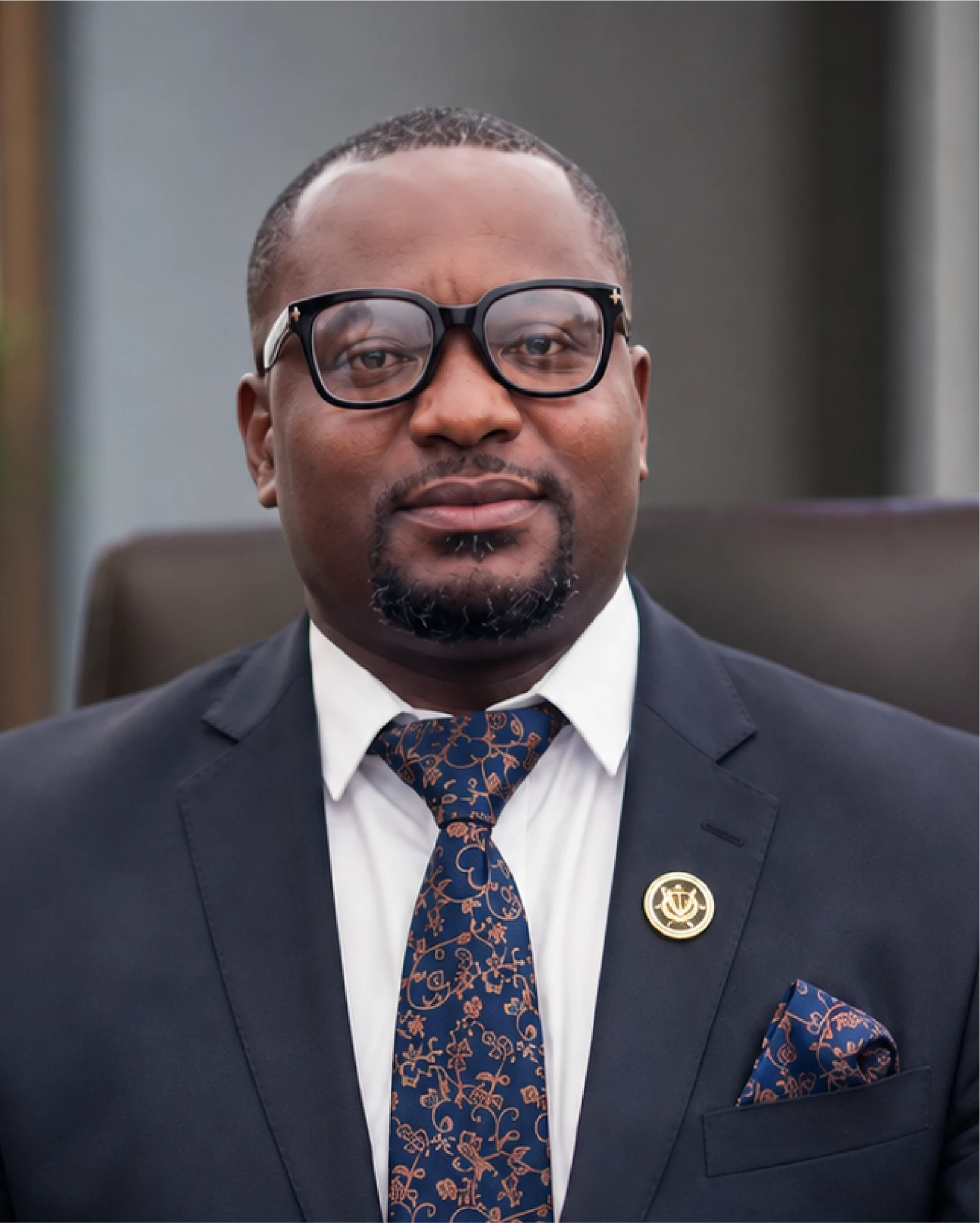 Portrait of Thomas Kwao Eklu, Chief Engineering and Technical Officer of BlueHarbor Marine & Engineering